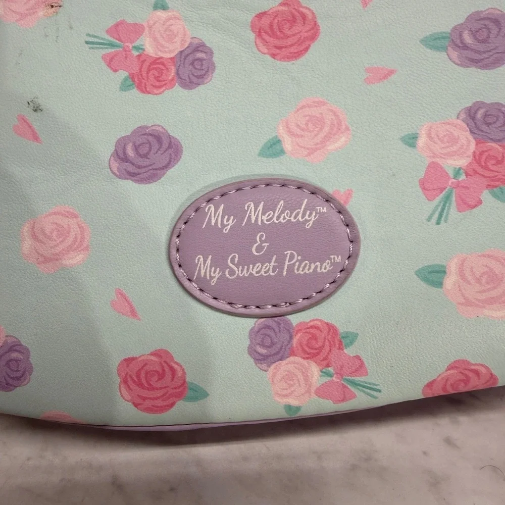 Sanrio My Melody My Sweet Piano Floral Pearl Strap Shoulder Bag Pastel Kawaii